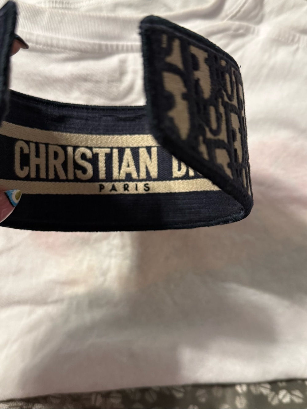❌❌❌SOLD❌❌❌Dior Oblique Navy Headband - Picture 11 of 11